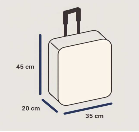Estas son las medidas y los pesos de las maletas de cabina en 2022