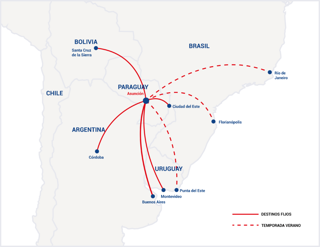 Asunción – Córdoba: hoy se inauguran los vuelos de Paranair - Anuncios de nuevas rutas de aerolíneas